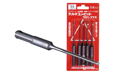 ミヤナガ デルタコンビットSDS-プラス 3枚刃(有効長50mm)デルタ軸 5本入